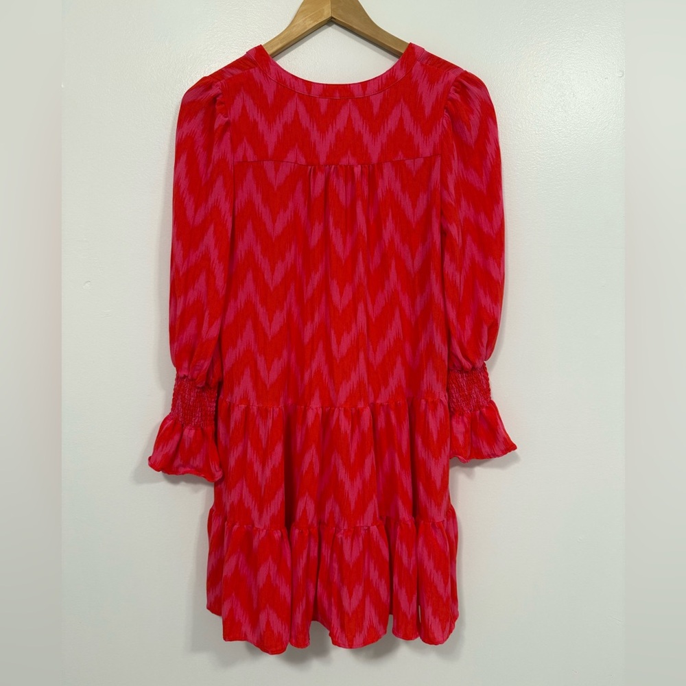 Tuckernuck Pomander Place Ikat Kenzo Dress Hot Pink XS - Picture 10 of 13